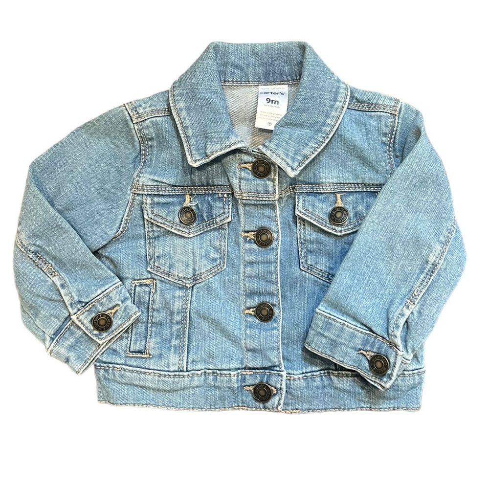 Carter’s EUC Classic Baby Jean Jacket 9 months